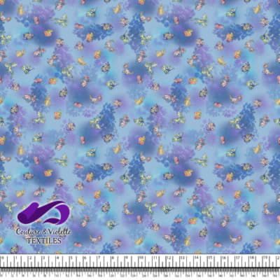 Dragons - Fantastic dragon on textured Clear sky blue background