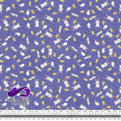 Easter - Cute ferrets with friends on very peri background