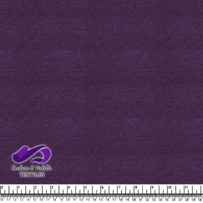 Deep purple solid fabric with textured heater