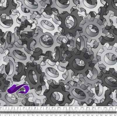 Mecanique - Texture gear - Black and white