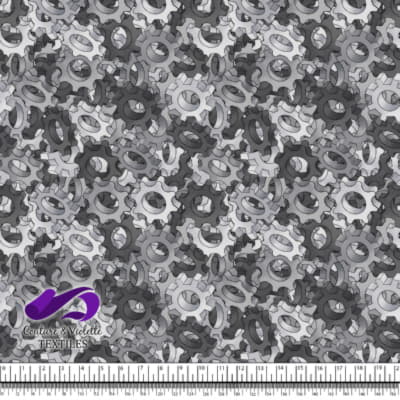 Mecanique - Texture gear - Black and white