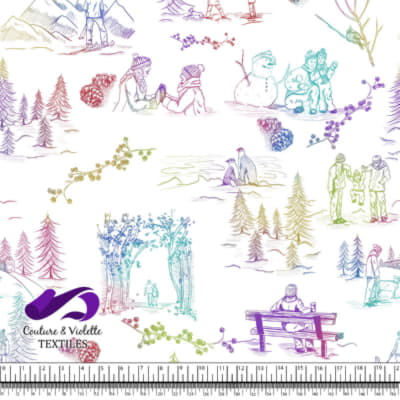 Toile de Jouy - Winter - Multicolor