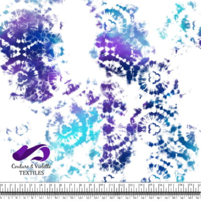 Tie Dye - White Violet
