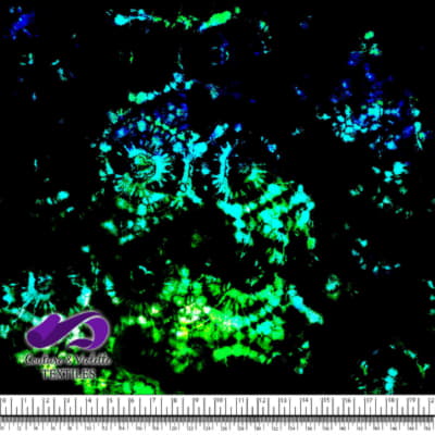 Tie Dye - Black and green