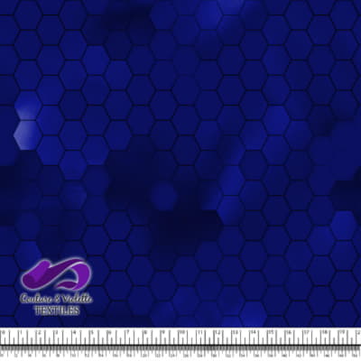 Honeycomb Webb - Structure - Azure blue