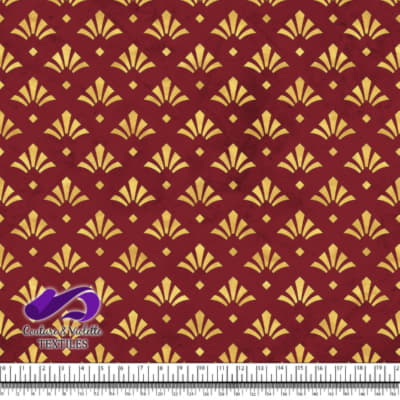 Geo art deco - Flowers gold - Winery