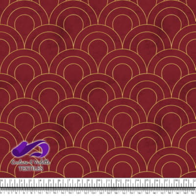 Geo art déco - Scales gold - Winery