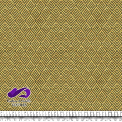 Geo art déco - Triangles gold - Olive