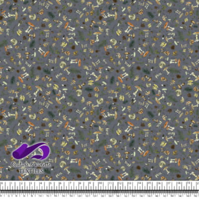 Vintage mushroom - Wild mushrooms - Quiet shade gray