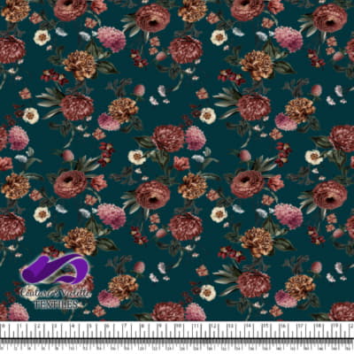 Midsummer Dream - Flower - Dark sarcelle