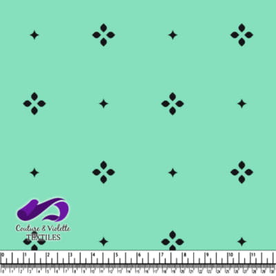 Minimalist serenity - petals aqua