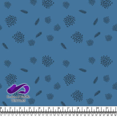 Minimalist serenity - dusty blue leaf