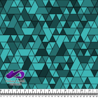 Triangles sport - Black and teal