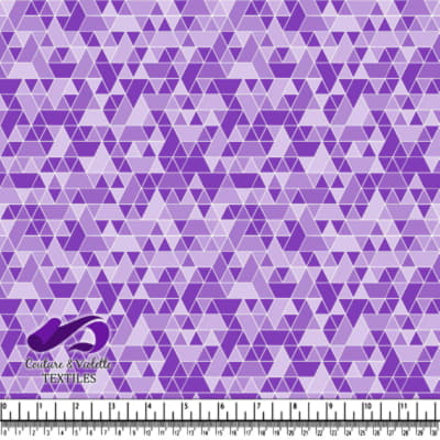 Triangles sport - White and violet