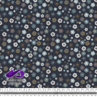 Modern paisley - Flowers - OuterSpace