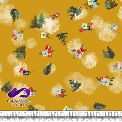 Noel country charm - Sapins - Golden yellow
