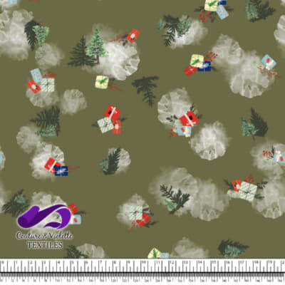 Noel country charm - Sapins - Olive