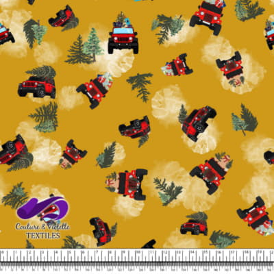 Noel country charm - 4x4 - Golden yellow