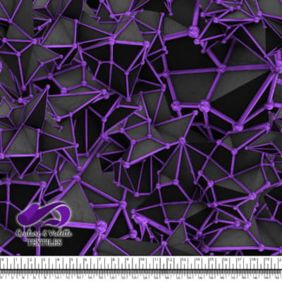 Black polygon - Purple - Chrome