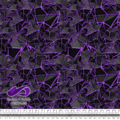 Black polygon - Purple - Chrome