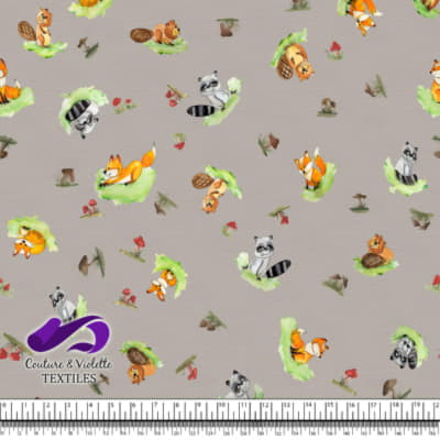 Smalls animals - Woodland animals - Silver cloud