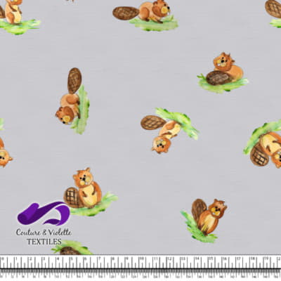 Smalls animals - Beavers - lilac cloud