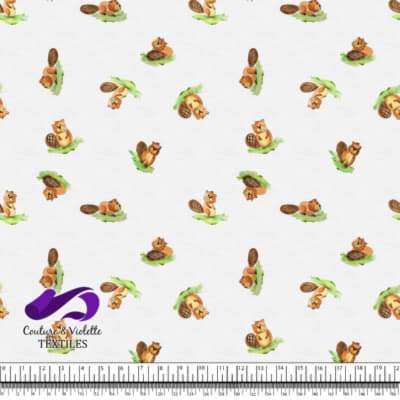 Smalls animals - Beavers - White