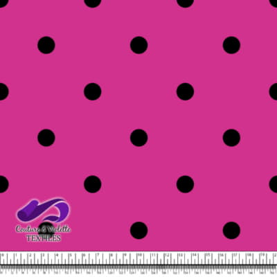 The Pink Doll - Dot black - Rose violet