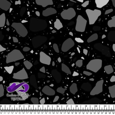 Terrazzo - Chunks Monochrome - Black