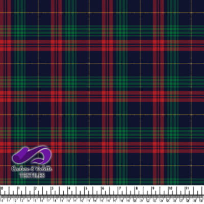 Classique plaid - Red and green tartan plaid fabric pattern