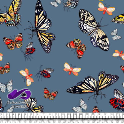 Butterflies - Dusty blue