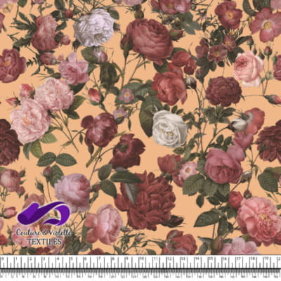 Autumn flowers - Desert mist beige