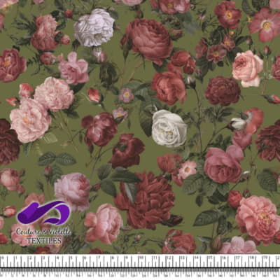 Autumn flowers - Olive