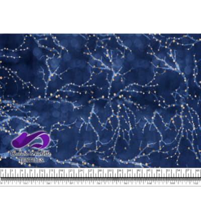 Winter Christmas Blue - Branches and light