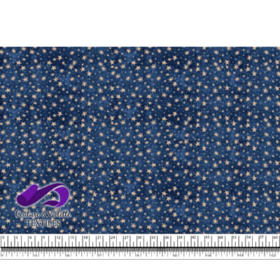 Winter Christmas Blue - Stars