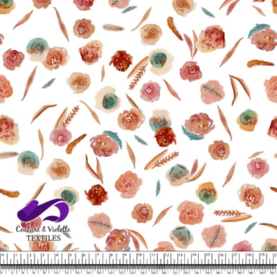 Monstera - Roses - White