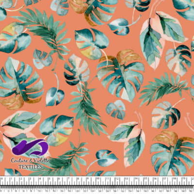 Monstera - Leaf - Coral