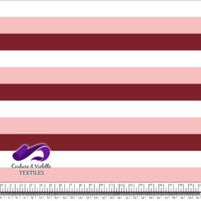 Stripe - Winery blush pink white