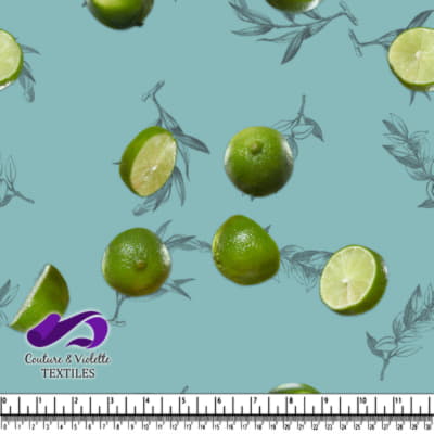 Fruit salad - Fresh Limes - Dusty aqua