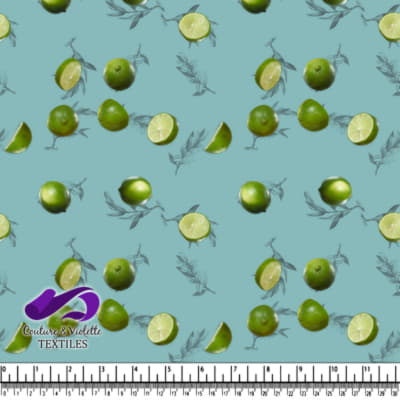 Fruit salad - Fresh Limes - Dusty aqua