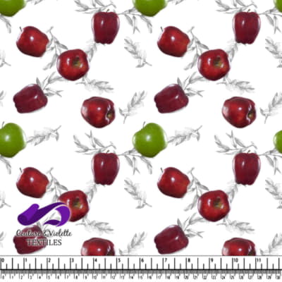 Fruit salad - Red apples - White