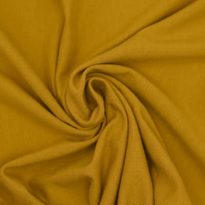 Gold yellow stretch Bamboo jersey